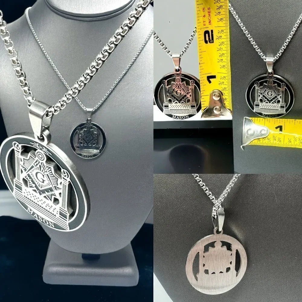 Free Mason l 5-piece Set l Beanie Neck Warmer Ring Necklace Token + Gift l New